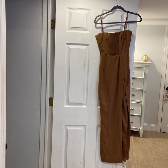 House of CB Dresses House Of Cb Jaida Toast Corset Maxi Dress